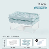 Creative Food-Grade Ice Cube Tray with Lid and Storage Box for Home Dormitory Use