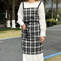 Vintage Plaid Cafe Apron for Home, Pet Shop, or Restaurant