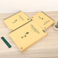 Sketchbook with Hard Cover and Coil Binding for Art Students and Professionals
