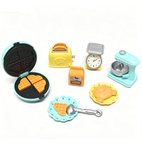 Dollhouse Miniature Toaster and Mixer Set for Pretend Play Kitchen