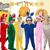Kids' Animal Costume Set for Stage Play and Performances - Hippo, Bird, Pig, Rabbit, Fox, Crocodile