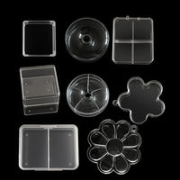 Transparent Mini Storage Box with Dividers for Jewelry, Toys, Hair Ties, and Small Items