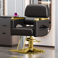 Reclining Swivel Hydraulic Barber Chair for Salon Hair Styling and Perming
