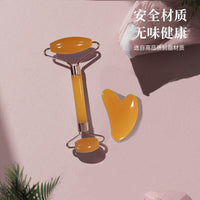 Dual-Roller Facial Massager & Gua Sha Set for Eye and Face