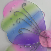 Kids' Foldable Angel Wings Costume Set for Performances and Festivals