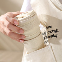 Collapsible Silicone Travel Mug with Lid - Portable Outdoor Coffee & Tea Cup