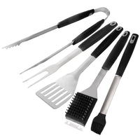 Black Stainless Steel Anti-Scald BBQ Tool Set