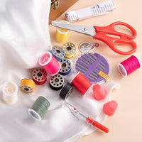 Sewing Machine Thread Kit with 64 Spools and Storage Box, Multicolor Household Sewing Set