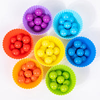 Kids Bead Clip Ball Color Sorting Toy, Early Education Fine Motor Skill Training Montessori Toy for Toddlers