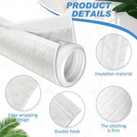 Portable AC Hose Insulation Sleeve for 5-5.9 Inch Exhaust Vent Hoses with Straps