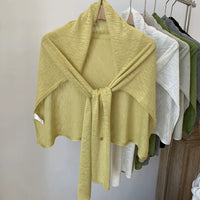 Women's Lightweight Bamboo Linen Shawl for Sun Protection and Air-Conditioned Rooms