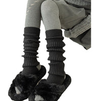 Women's Thickened Faux Cashmere Leg Warmers with Stirrups for Yoga and Winter