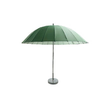 Outdoor Fiberglass Patio Umbrella with Aluminum Pole for Beach, Pool, and Garden