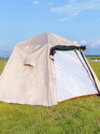 Large Hexagonal Rainproof Tarp with Blackout Coating for Camping and Beach, Sunshade and Storm Protection