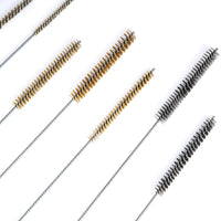 304 Stainless Steel & Copper Wire Tube Cleaning Brush Set for Rust Removal, Polishing, and Deburring