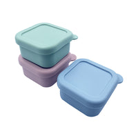 Silicone Baby Food Storage Containers with Lids - Freezer, Microwave, and Dishwasher Safe