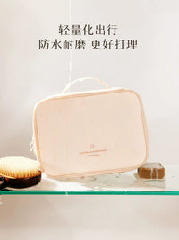 Travel Toiletry Bag with Hanging Hook, Waterproof Large Capacity Cosmetic Organizer for Wet and Dry Separation