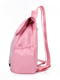 Kids Dance Backpack with Flip-Top and Logo Print for Ballet, Latin, and Practice