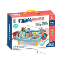 Kids Electric Magnetic Fishing Game Toy Set for Bathtub & Indoor Play