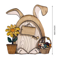 Miniature Wooden Fairy Tale Door for Dollhouse & Garden Decor