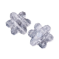 Natural White Crystal Snowflake Carving Ornament for DIY Christmas Decoration