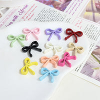 Enamel Alloy Bowknot Charms for DIY Jewelry Making