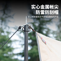 Heavy-Duty Aluminum Alloy Tent Poles for Outdoor Canopy & Awning Support, High-Strength Wind-Resistant Telescopic Rods