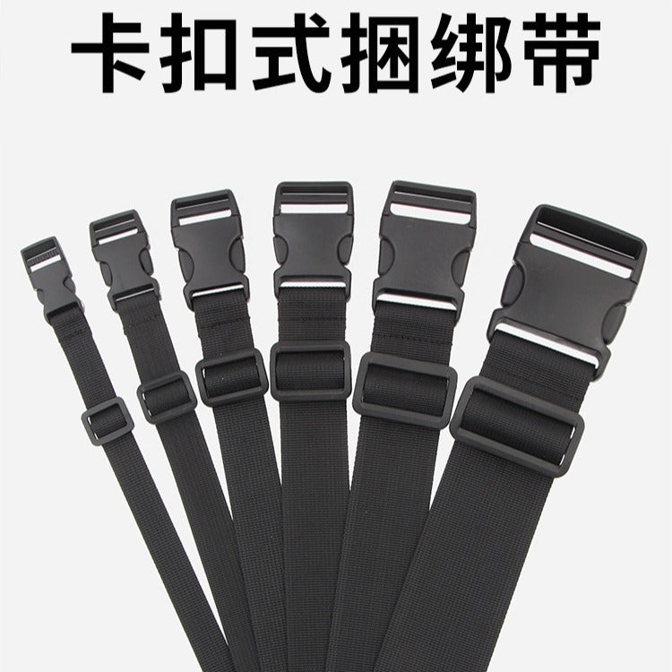 Elastic Buckle Strap with Adjustable Slider for Luggage, Seat Cushions, and Bundling