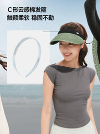 Banana Under Empty Top Sun Protection Straw Hat for Women, UV-Resistant Beach Vacation Sun Hat