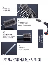 Stainless Steel Wire Tube Brush for Deburring Polishing Cleaning