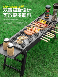 Portable Folding Charcoal BBQ Grill for Home Outdoor Indoor Use