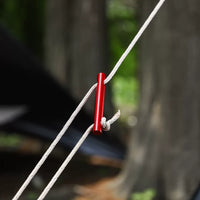 Aluminum Alloy Tent Guy Line Adjuster and Stake Kit for Outdoor Camping