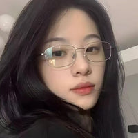 Retro Square Gold Wire Rim Glasses for Halloween Costume and Cosplay