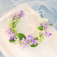 INS Style Floral Bridal Headband for Beach Vacations and Wedding Photography