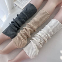Korean Style Ins White Cashmere Leg Warmers Ankle Socks for Autumn Winter
