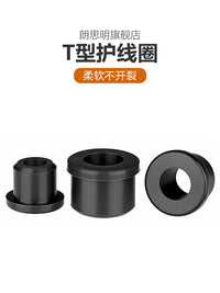 High-Temperature Silicone T-Type Wire Grommet Cable Gland Seal Ring for Chassis Wire Protection