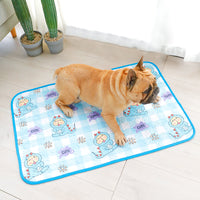 Pet Cooling Mat Breathable Ice Silk Pad for Dogs and Cats, Summer Sleep Mat