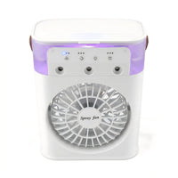3-Hole Spray Humidifying Desk Fan with Quiet Operation and Cooling Function