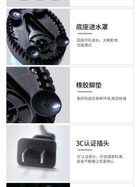 Submersible Water Pump for Fish Tank Aquarium, Silent Circulation Filter Pump, 110V-220V Rockery Fountain Pump
