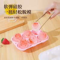 Silicone Rose & Round Ice Ball Mold for Whiskey and Cocktails