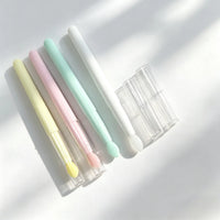 Portable Silicone Lip Brush with Cap for Lipstick, Lip Mask, and Eyeshadow Application