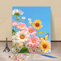 DIY Digital Oil Painting Kit Spring Floral Design for Home Decor and Gifts