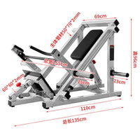 Bent-Over Row Machine Standing Back and Arm Strength Trainer for Commercial and Home Gym Use