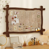 Felt Jewelry Display Board Wall Mounted Necklace Organizer for Pendants Bracelets