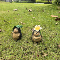 Resin Hedgehog Figurine for Miniature Landscape Decor