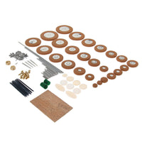 Saxophone Repair Kit with Pads, Rods, Screws, Cork, and Springs for Alto/Tenor Sax