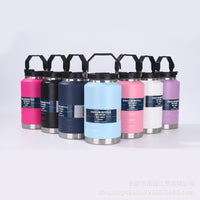 Large Capacity 304 Stainless Steel Vacuum Insulated Water Bottle with Handle for Outdoor Sports