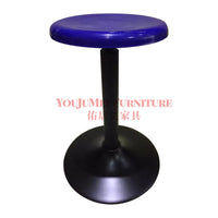 Adjustable Metal Swivel Stool for Lab, Workshop, or Salon