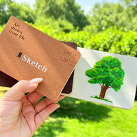 Portable Sketchbook for Acrylic Markers, Colored Pencils, and Quick Sketches - Pocket-Sized Travel Journal