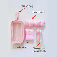 Cute Cat Paw Silicone Facial Cleansing Brush Set with Wrist Strap
